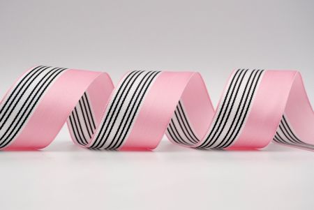 Pink-Half White Satin Design Ribbon_K1765-209